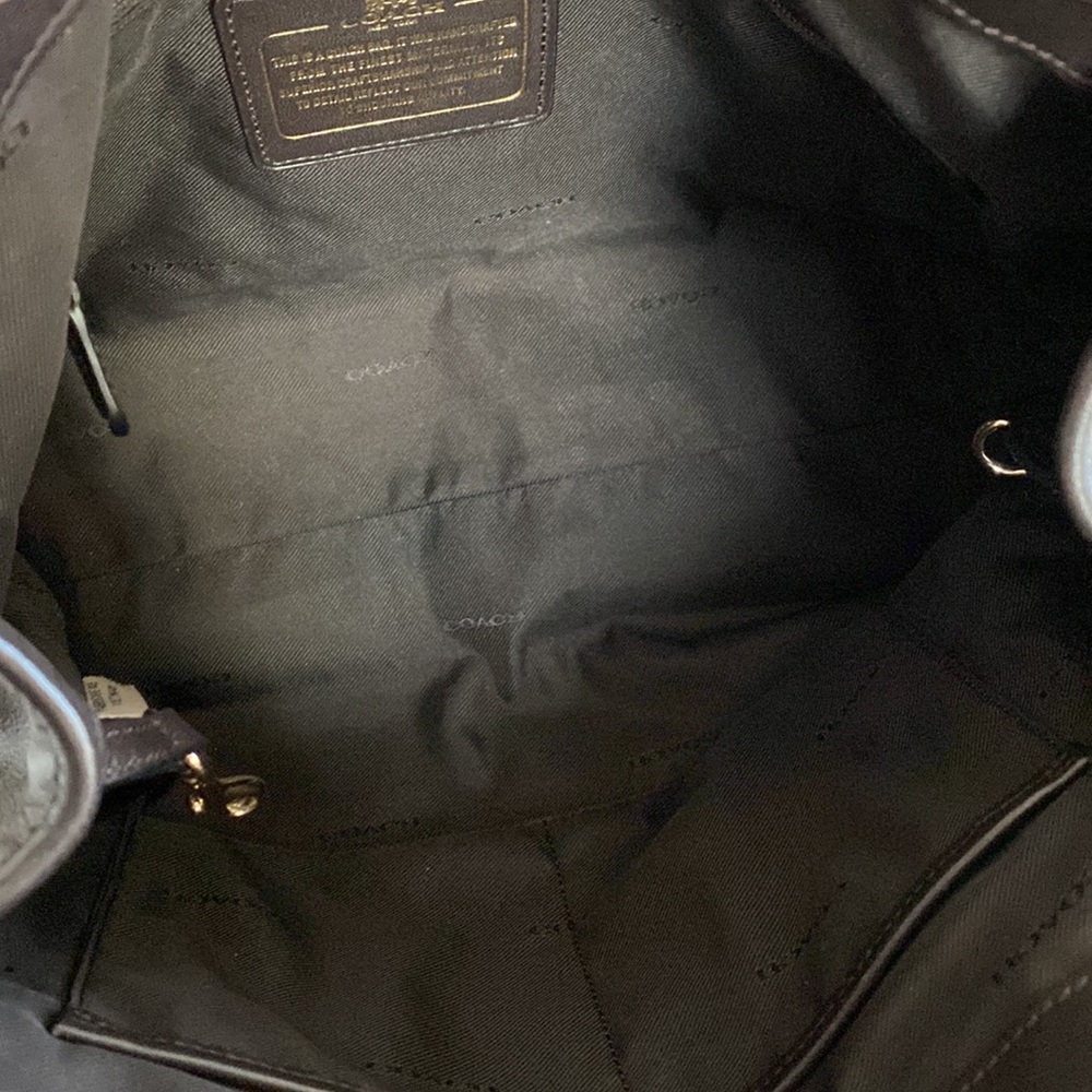 Coach Signature Canvas Shoulder Bag in Brown and Dark Brown - Picture 4 of 9